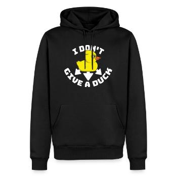 Lustig Ich gebe keine Ente Gummienten Sarkasmus - Männer Premium Bio Hoodie - Schwarz - Vorne - Nico (187cm)