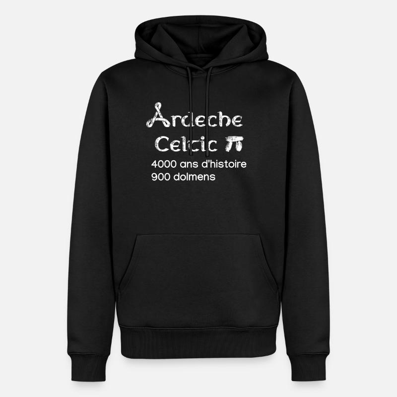 Ardeche celtic 3 - Sweat à capuche Premium bio Homme - noir