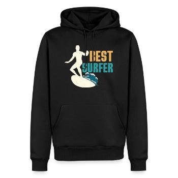 A Good Day Starts With Coffee And Forklift Driving - Männer Premium Bio Hoodie - Schwarz - Vorne - Nico (187cm)