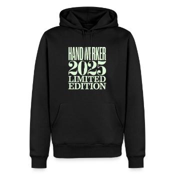 Artisan 2025 Limited Edition - Men’s Premium Organic Hoodie - black - Front - Nico (187cm)