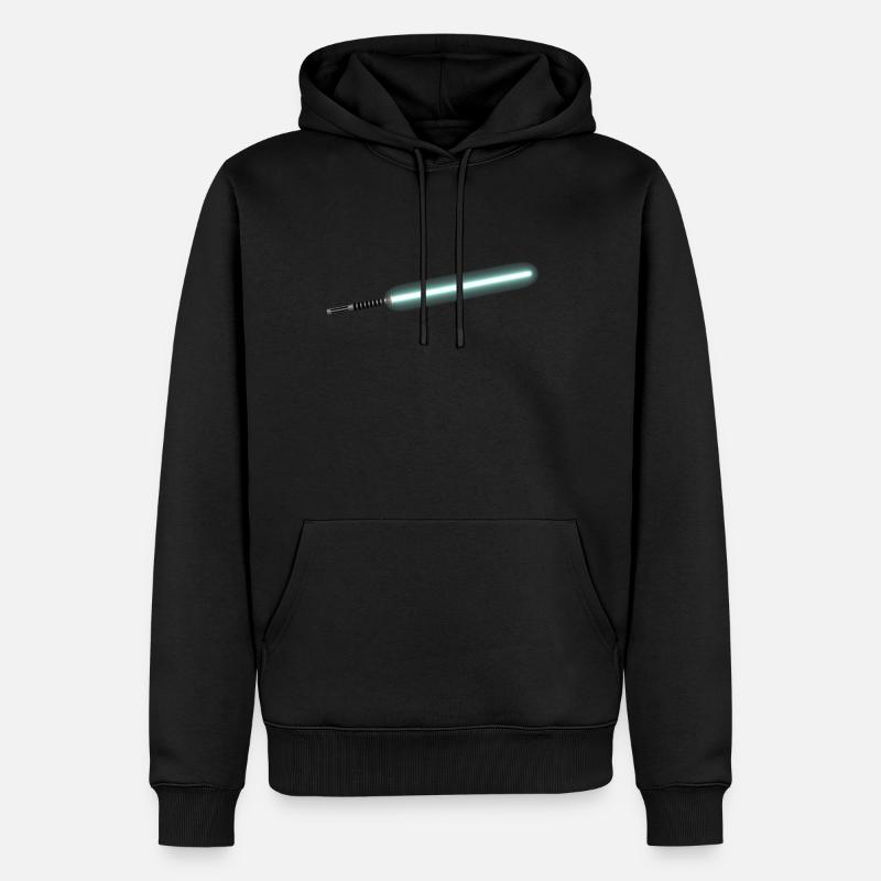 Lichtschwert - Männer Premium Bio Hoodie - Schwarz
