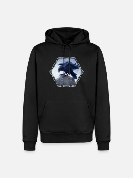 Muninn - Männer Premium Bio Hoodie - Schwarz