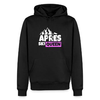 Apres Ski Queen Prinzessin Koenigen Feiern Party - Männer Premium Bio Hoodie - Schwarz - Vorne - Nico (187cm)