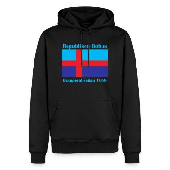 Flagge der Republik Bohus - Männer Premium Bio Hoodie - Schwarz - Vorne - Nico (187cm)