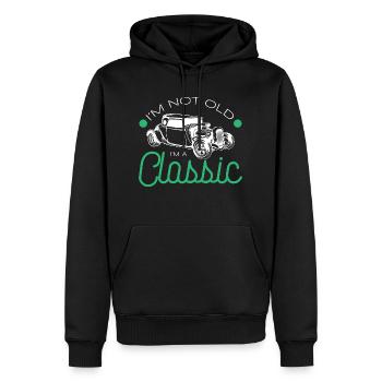 Vintage Car Truck Birthday I'm Not Old I'm A Class - Männer Premium Bio Hoodie - Schwarz - Vorne - Nico (187cm)