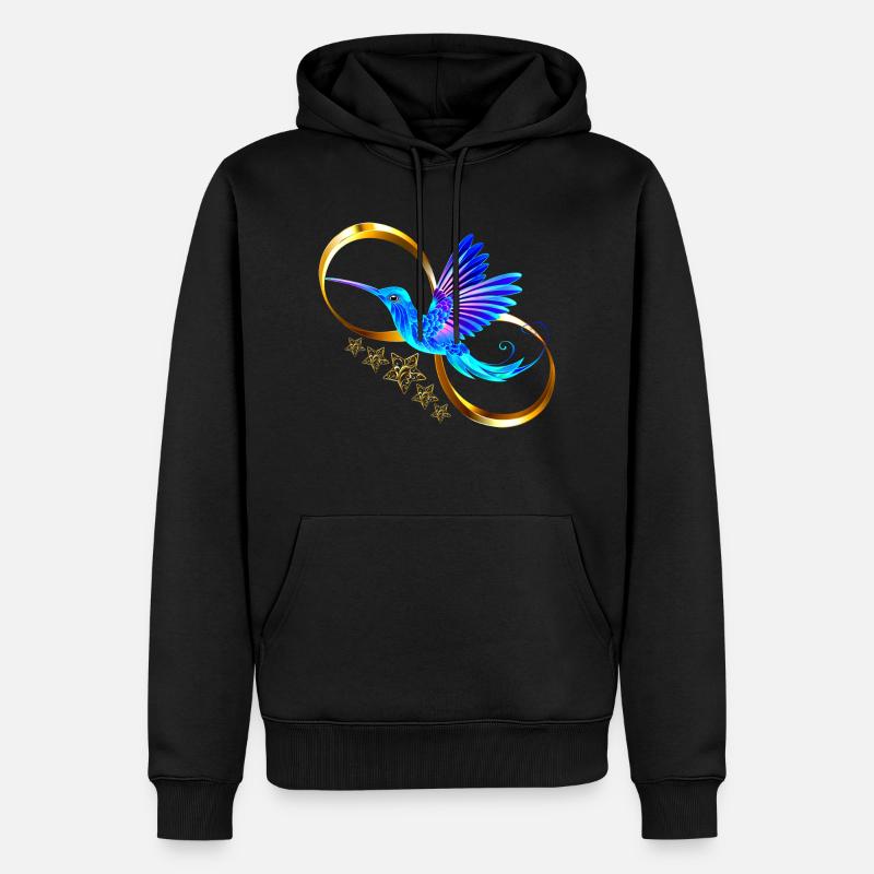 Eisvogel - Männer Premium Bio Hoodie - Schwarz