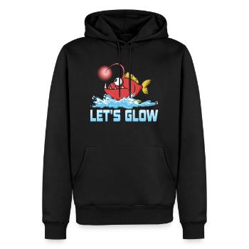 Let's Glow Marine Biology Scientist - Men’s Premium Organic Hoodie - black - Front - Nico (187cm)