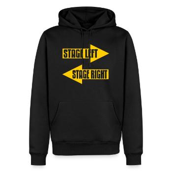 Stage Left Stage Right Awesome Stage Actor Tee - Männer Premium Bio Hoodie - Schwarz - Vorne - Nico (187cm)