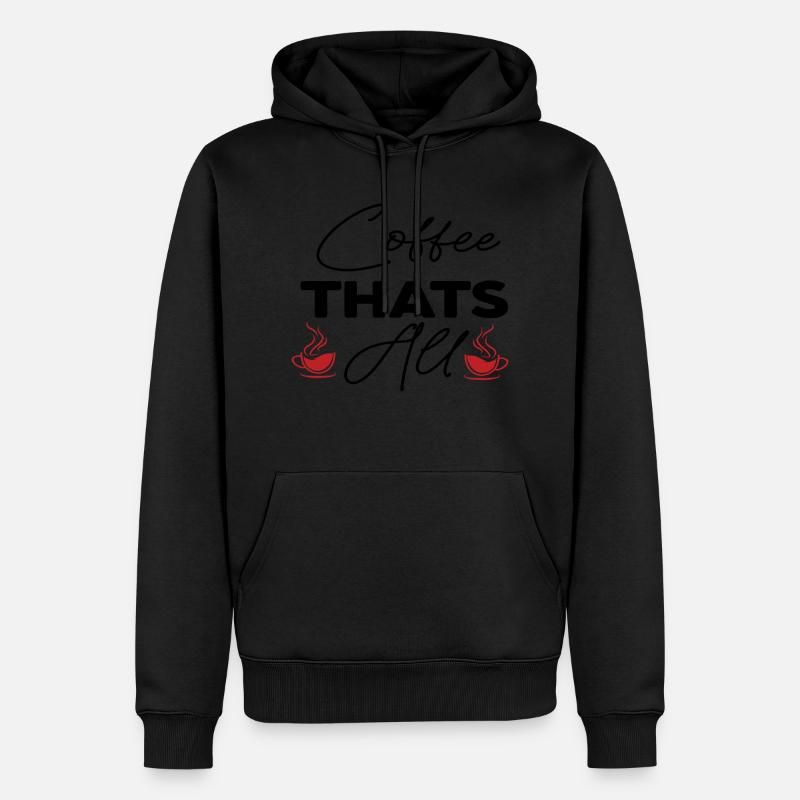 Café C’est tout - Sweat à capuche Premium bio Homme - noir