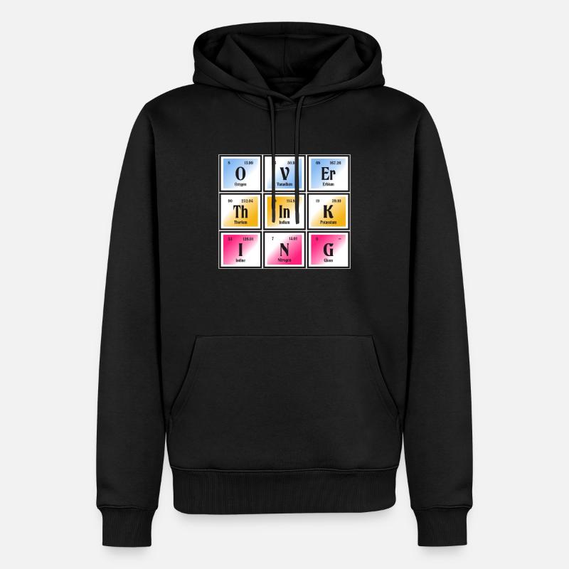 Überdenken | Periodensystem der Elemente - Männer Premium Bio Hoodie - Schwarz