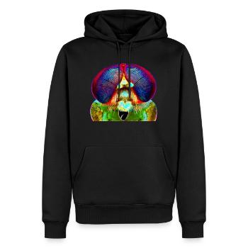 Nightmare on compound eye street - Männer Premium Bio Hoodie - Schwarz - Vorne - Nico (187cm)