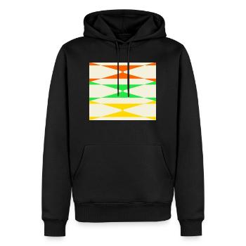 Color corner - Men’s Premium Organic Hoodie - black - Front - Nico (187cm)