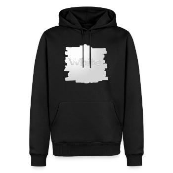 Blanc - Sweat à capuche Premium bio Homme - noir - Devant - Nico (187cm)