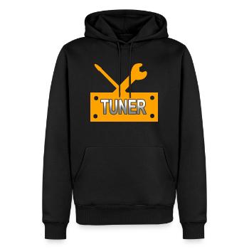 Car - Men’s Premium Organic Hoodie - black - Front - Nico (187cm)