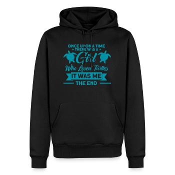 Turtle Sea turtles Turtles Liebha - Men’s Premium Organic Hoodie - black - Front - Nico (187cm)