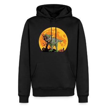 Dinosaurier Halloween Mummy-Saurus t Rex Zitat Kür - Männer Premium Bio Hoodie - Schwarz - Vorne - Nico (187cm)