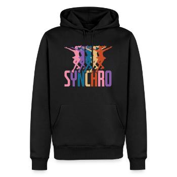 Figure Skating Synchro - Men’s Premium Organic Hoodie - black - Front - Nico (187cm)