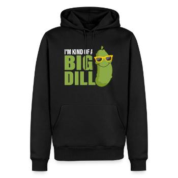 I'm Kind Of A Big Dill Pickle Cucumber - Männer Premium Bio Hoodie - Schwarz - Vorne - Nico (187cm)