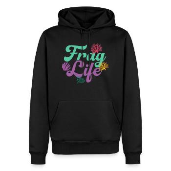 Ask Life Fish Keeping Aquarium Owner - Men’s Premium Organic Hoodie - black - Front - Nico (187cm)