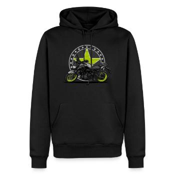 MT-07 MT07 Moto - Sweat à capuche Premium bio Homme - noir - Devant - Nico (187cm)