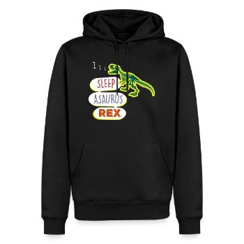 Sleepasaurus Rex Magical About The Beyond - Men’s Premium Organic Hoodie - black - Front - Nico (187cm)