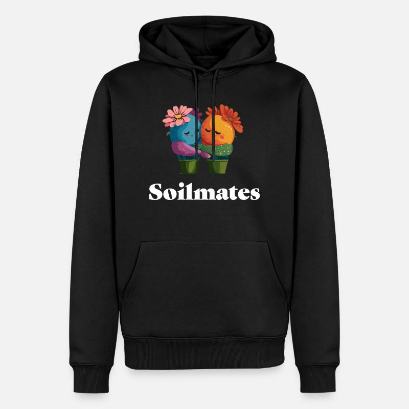 Compagnons de sol - Sweat à capuche Premium bio Homme - noir