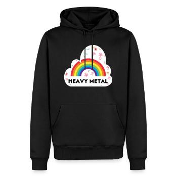 Heavy Metal - Männer Premium Bio Hoodie - Schwarz - Vorne - Nico (187cm)