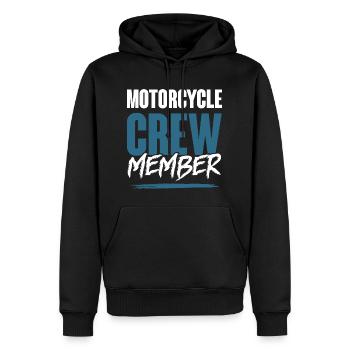 Motorcycle Crew - Männer Premium Bio Hoodie - Schwarz - Vorne - Nico (187cm)