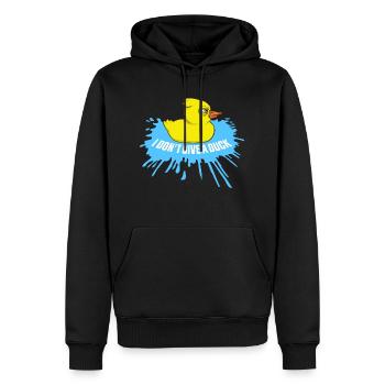 Lustig Ich gebe keine Ente Gummienten Sarkasmus - Männer Premium Bio Hoodie - Schwarz - Vorne - Nico (187cm)