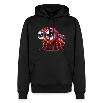 Fliegen - Männer Premium Bio Hoodie - Schwarz - Vorne - Nico (187cm)