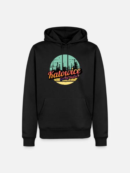 Katowice Upper Silesia - Men’s Premium Organic Hoodie - black