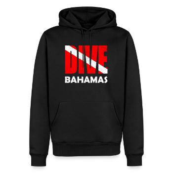 Dive Bahamas - Karibik - Caribbean - West Indies - Männer Premium Bio Hoodie - Schwarz - Vorne - Nico (187cm)