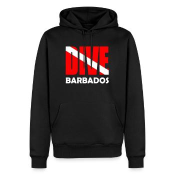 Dive Barbados - Karibik - Caribbean - West Indies - Männer Premium Bio Hoodie - Schwarz - Vorne - Nico (187cm)