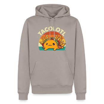 Tacolotl - Taco Lover Mexikanisches Essen Taco Dienstag - Männer Premium Bio Hoodie - Taupe - Vorne - Nico (187cm)