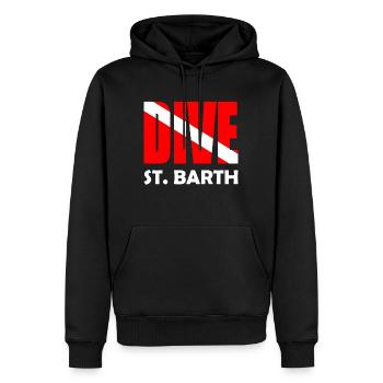 Dive St. Barth Karibik Caribbean West Indies - Männer Premium Bio Hoodie - Schwarz - Vorne - Nico (187cm)