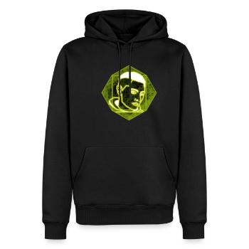 Design Jinko Variant - Sweat à capuche Premium bio Homme - noir - Devant - Nico (187cm)