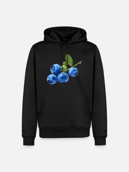 Blueberries - Men’s Premium Organic Hoodie - black