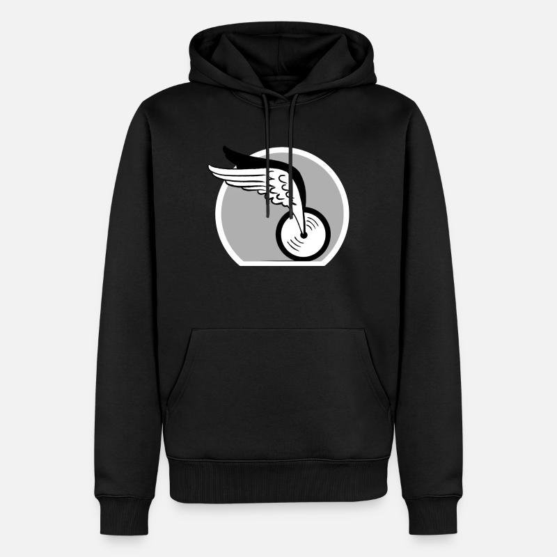 Baiker - Männer Premium Bio Hoodie - Schwarz