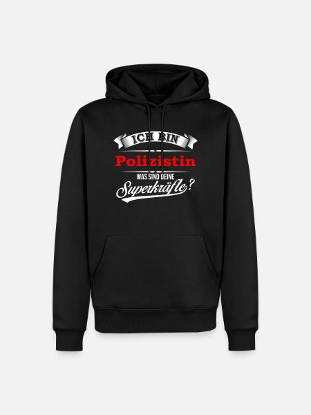 Polizist Polizistin Polizeibeamter Polizeitbeamtin - Männer Premium Bio Hoodie - Schwarz