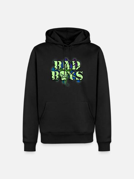 bad_boys_b_012014 - Männer Premium Bio Hoodie - Schwarz
