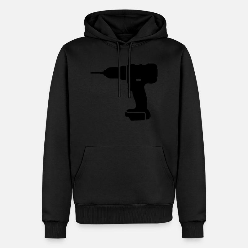 tools - Sweat à capuche Premium bio Homme - noir