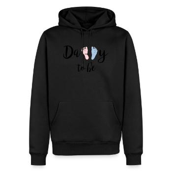 Daddy To Be - Men’s Premium Organic Hoodie - black - Front - Nico (187cm)