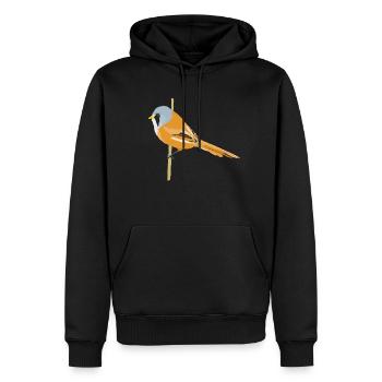 Panure à moustaches - Sweat à capuche Premium bio Homme - noir - Devant - Nico (187cm)