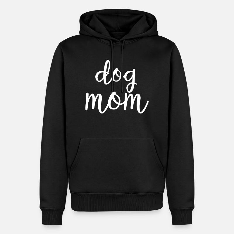 maman chien - Sweat à capuche Premium bio Homme - noir