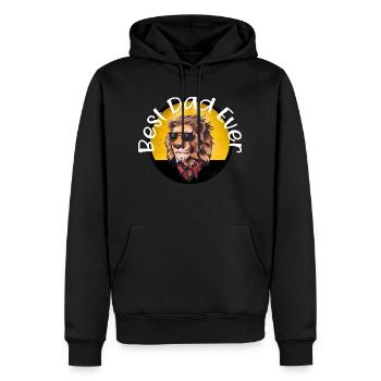 Best Löwe Dad Ever - Männer Premium Bio Hoodie - Schwarz - Vorne - Nico (187cm)