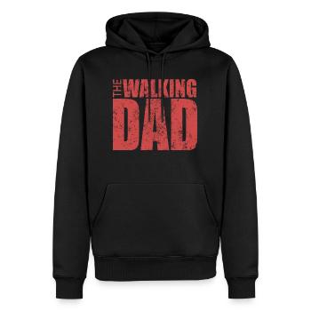 The Walking Dad / Vatertag Männertag - Männer Premium Bio Hoodie - Schwarz - Vorne - Nico (187cm)