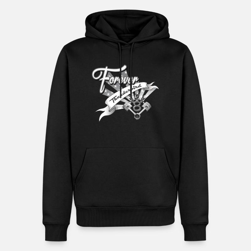 Forever V8 Thunderbird - Sweat à capuche Premium bio Homme - noir