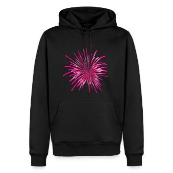 Feuerwerk Silvester Raketen Neujahr Party - Männer Premium Bio Hoodie - Schwarz - Vorne - Nico (187cm)