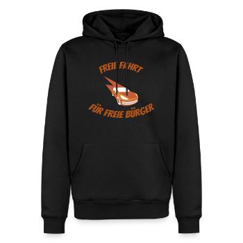 Freie Fahrt für freie Bürger Tempolimit Auto Speed - Männer Premium Bio Hoodie - Schwarz - Vorne - Nico (187cm)