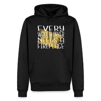 forester cadeau d’anniversaire casque de sécurité - Sweat à capuche Premium bio Homme - noir - Devant - Nico (187cm)